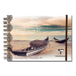 Clairefontaine block travel album multi-technique boat 180g 30a