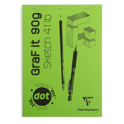 Szkicownik Clairefontaine graf it dot z mikroperforacją 90g 80ar
