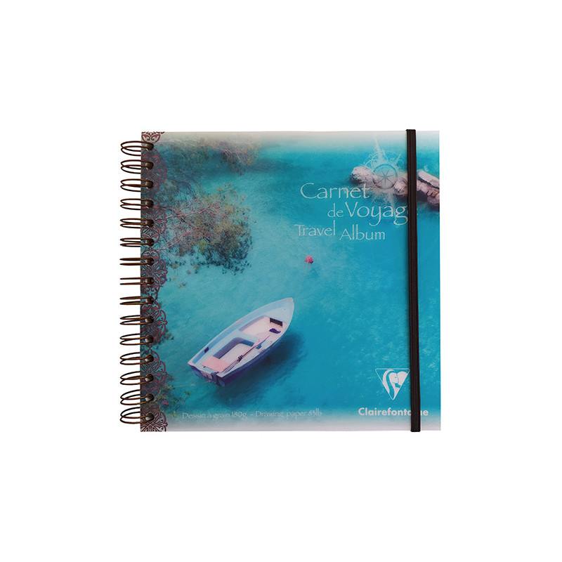 Blok Clairefontaine travel album łódka do wielu technik 180g 30ark - s