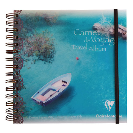 Clairefontaine block travel album multi-technique boat 180g 30ark