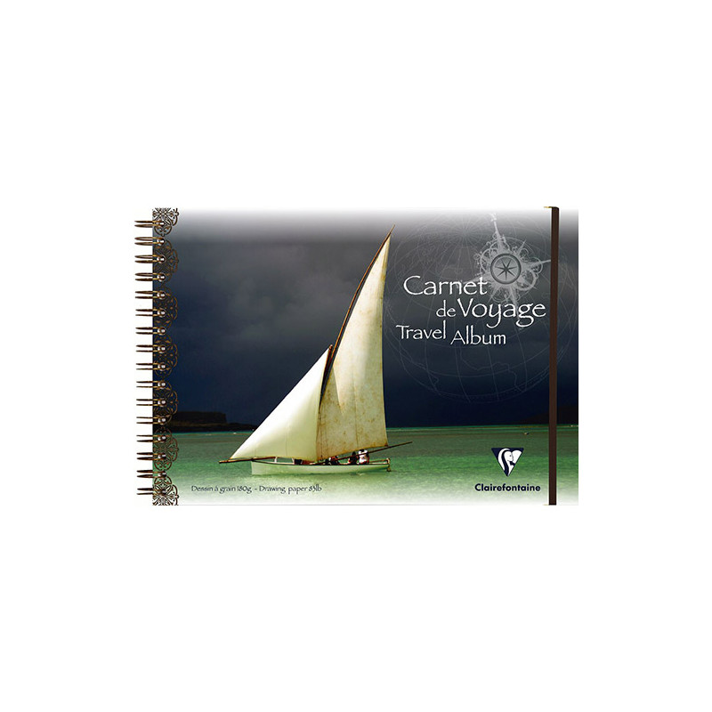 Blok Clairefontaine travel album żaglówka do wielu technik 180g - skle