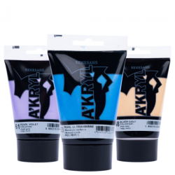 Renesans akryl farby akrylowe perłowe 100ml - sklep plastyczny - szał