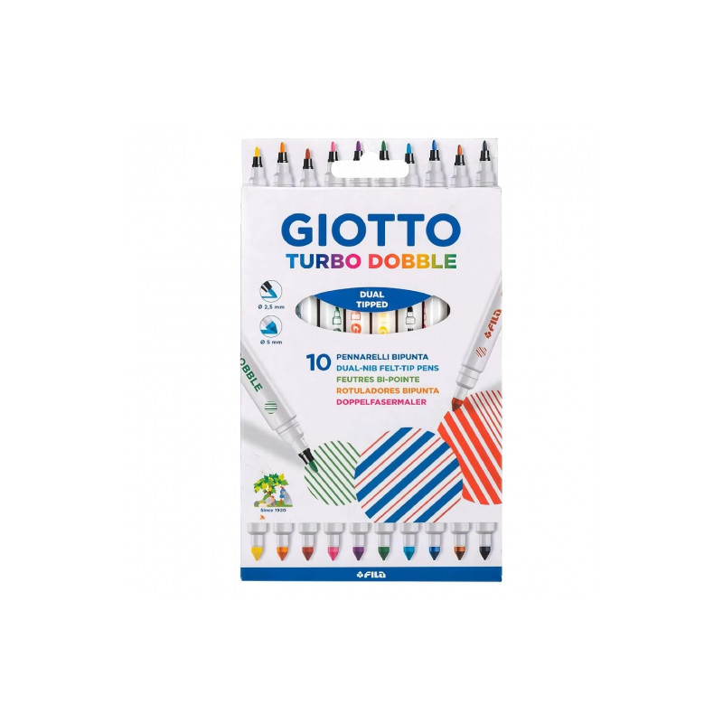 Giotto turbo dobble set of 10 pens - szal art - sklep plastyczny