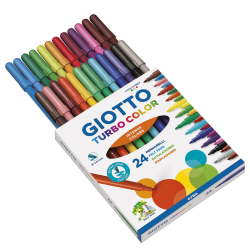 Set of 24 color pens Giotto Turbo Colo - szal art - sklep plastyczny