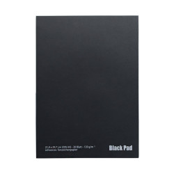 Blok AMI black pad z czarnymi kartkami 120g 20ark A4
