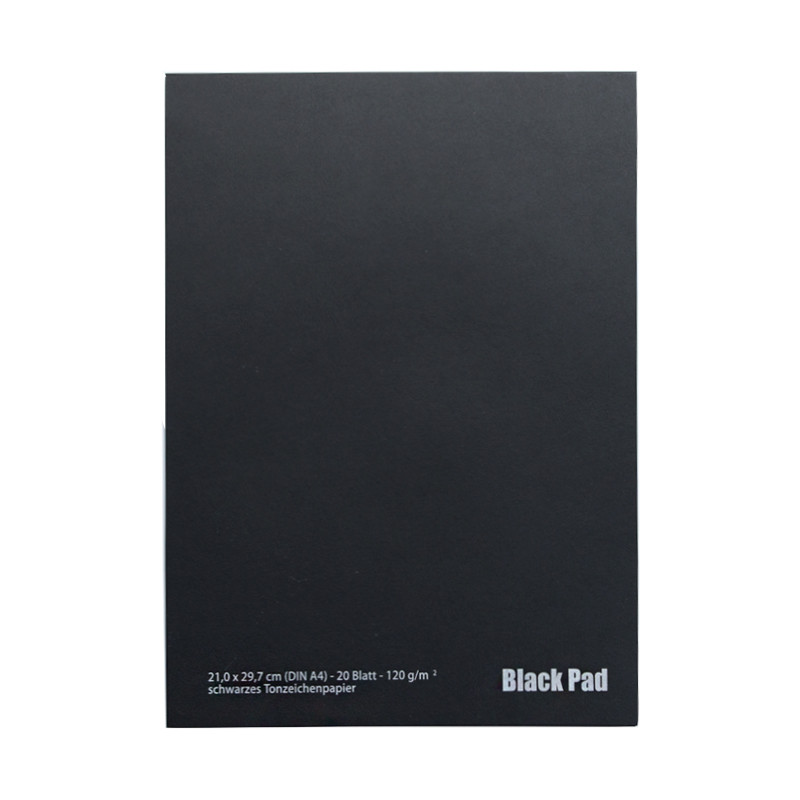 Blok AMI black pad z czarnymi kartkami 120g 20ark A4