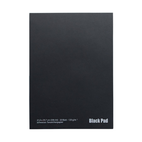 Blok AMI black pad z czarnymi kartkami 120g 20ark A4