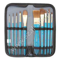 Daler Rowney Simply set of 10 natural brushes in a pencil case