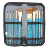 Daler Rowney Simply set of 10 natural brushes in a pencil case