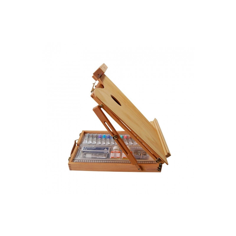 Maimeri classico oil paint set 15x20ml + wooden case accessories