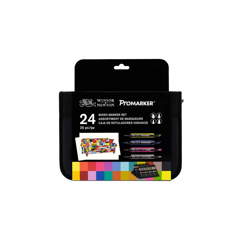 Winsor&Newton promarker set of 24 colors mixed set