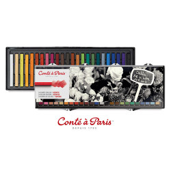 Conte a Paris set of 24 dry pastels primary colors - plas store