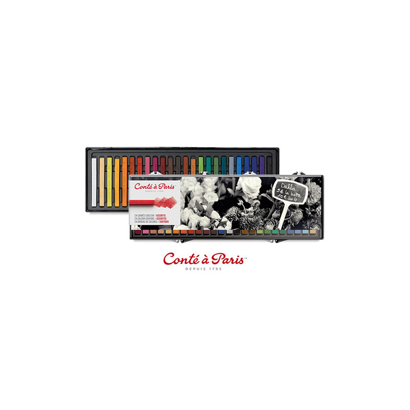 Conte a Paris set of 24 dry pastels primary colors - plas store