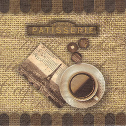Decoupage Napkin Ambiente 27-13307940 cafe nostalgic - szal art - skle