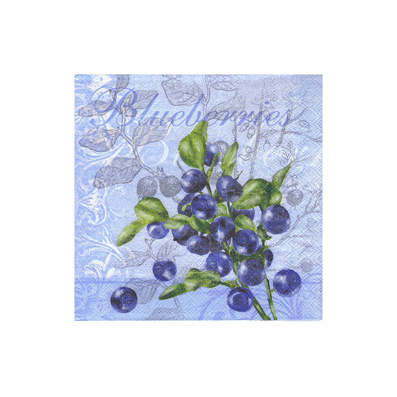 Serwetka do decoupage Ambiente 26-13308055 jagody- sklep plastyczny -