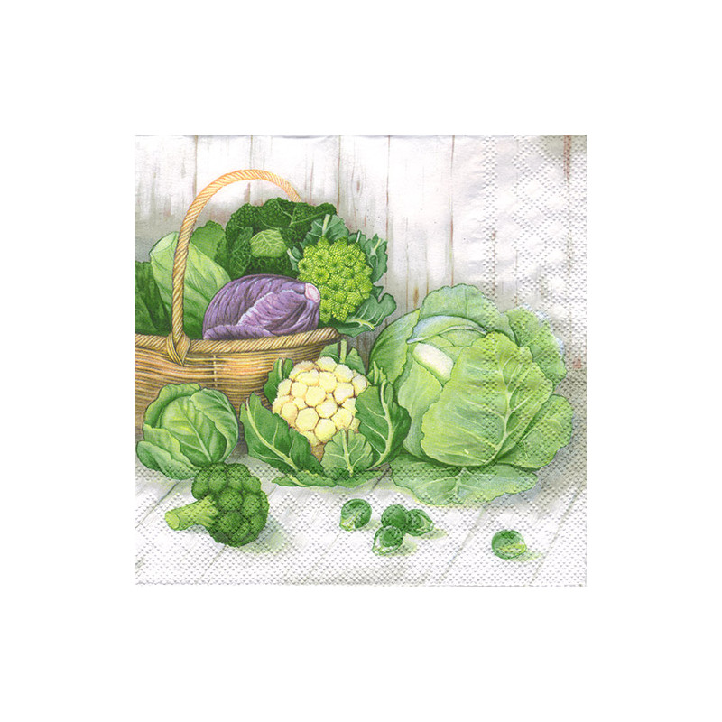 Serwetka do decoupage warzywa Ambiente 27-13308700 cabbage - sklep pla
