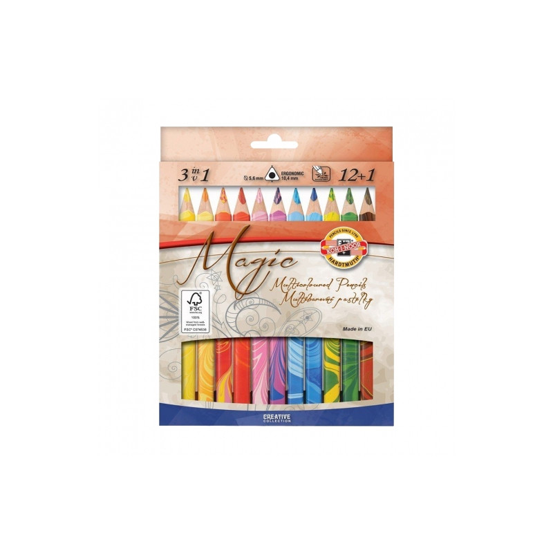 Koh-i-noor magic set of 12 colored pencils + blender