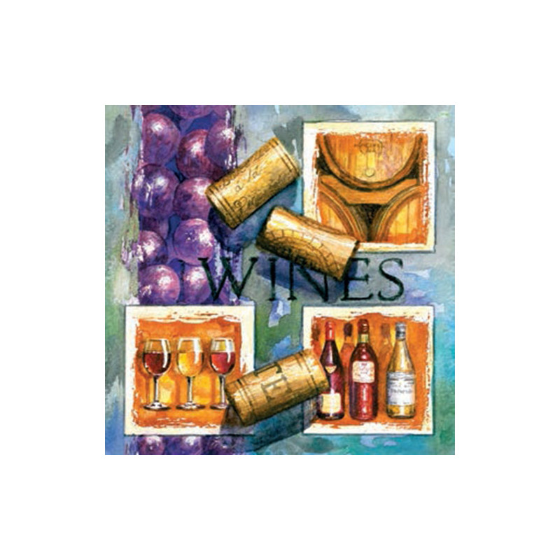 Serwetka do decoupage wino 10-SLOG 018601 - sklep plastyczny - szał dl