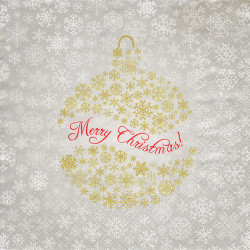 Napkin for decoupage Daisy 24-007101 merry christmas