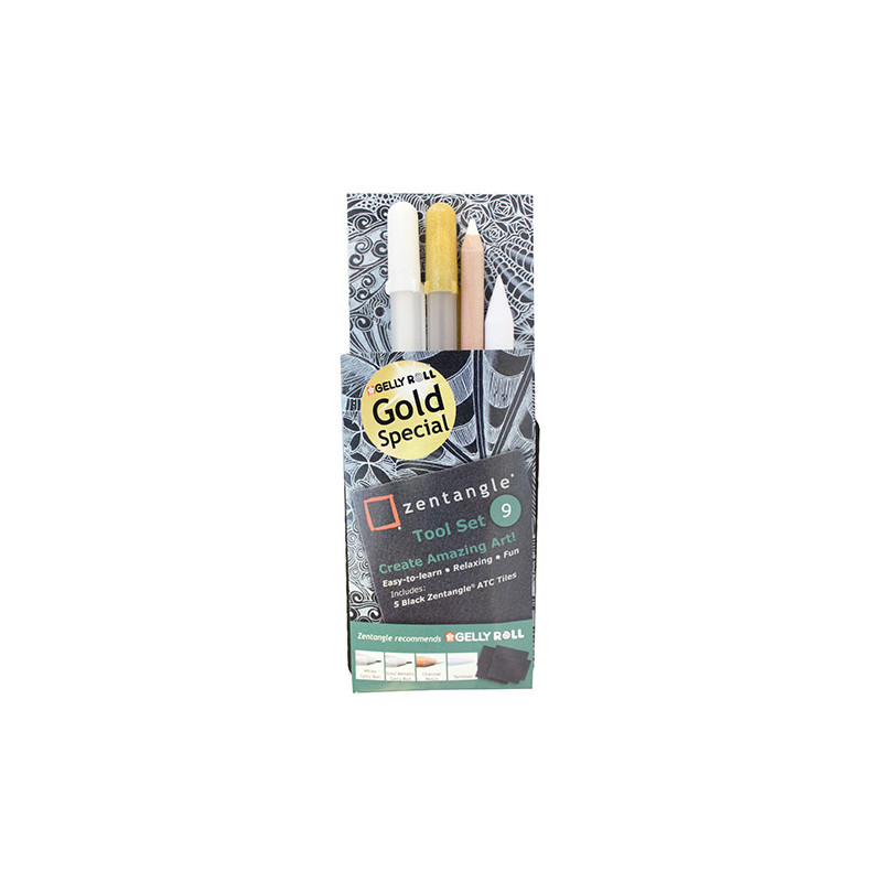 Zentangle zestaw 9 sztuk - sklep plastyczny - szał dla plastyków