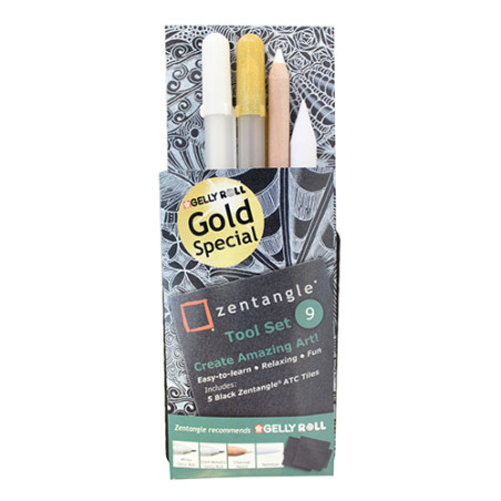 Zentangle set of 9 pieces - szal art - sklep plastyczny