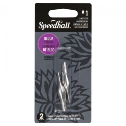 Speedball 2 linocut chisel blades #1 small V - craze for plastics
