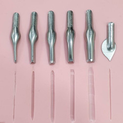 Speedball 2 linocut chisel blades #1 small V - craze for plastics