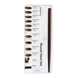 Manuscript round hand set zestaw stalówek