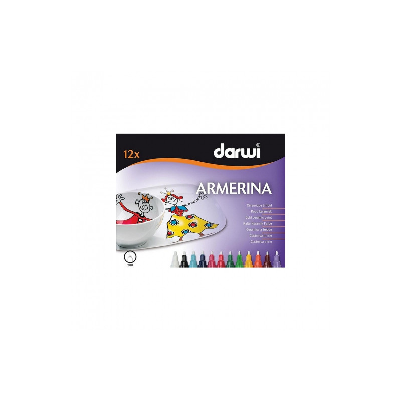 Darwi armerina zestaw pisaków do ceramiki 12x6ml - sklep plastyczny -