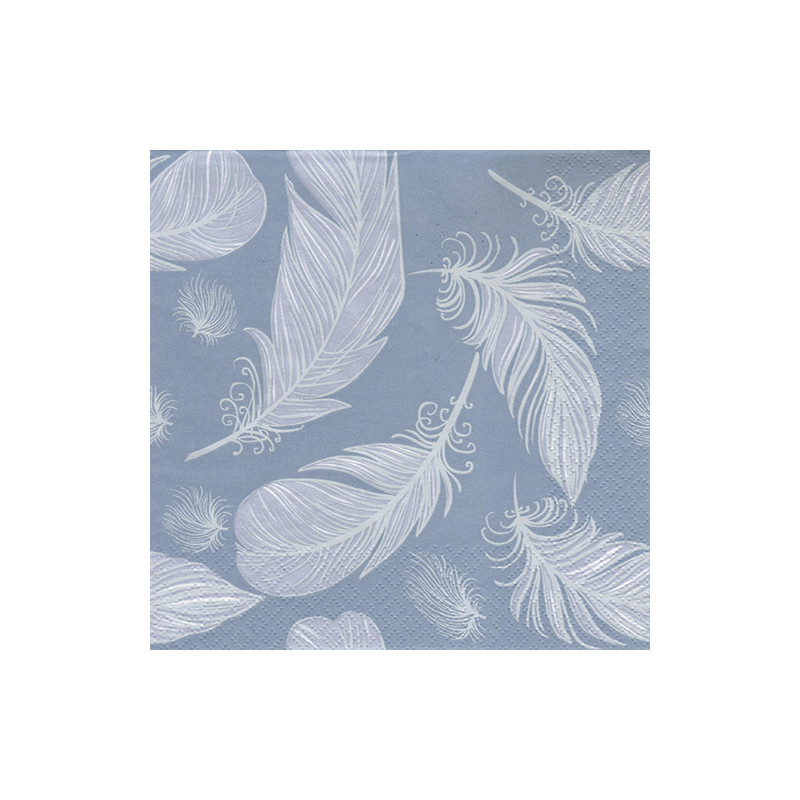 Napkin for decoupage Maki 25-035001 feathers