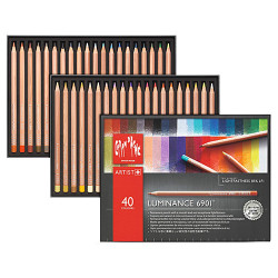 Caran d'ache luminance 6901 set of 40 crayons