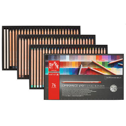 Caran d'ache luminance 6901 set of 76 cartoon crayons