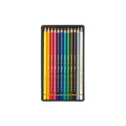 Caran d'Ache Pablo zestaw 12 kredek metalowe opakowanie - sklep plasty