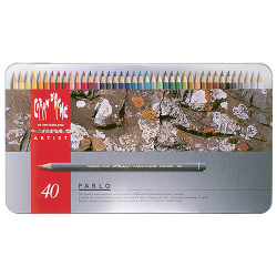 Caran d'ache pablo set of 40 colored pencils in a pack