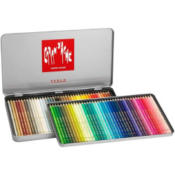 Caran d'ache pablo set of 80 colored pencils in a packaging