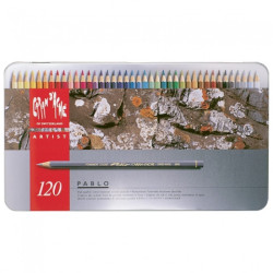 Caran d'ache pablo set of 120 colored pencils in a pack