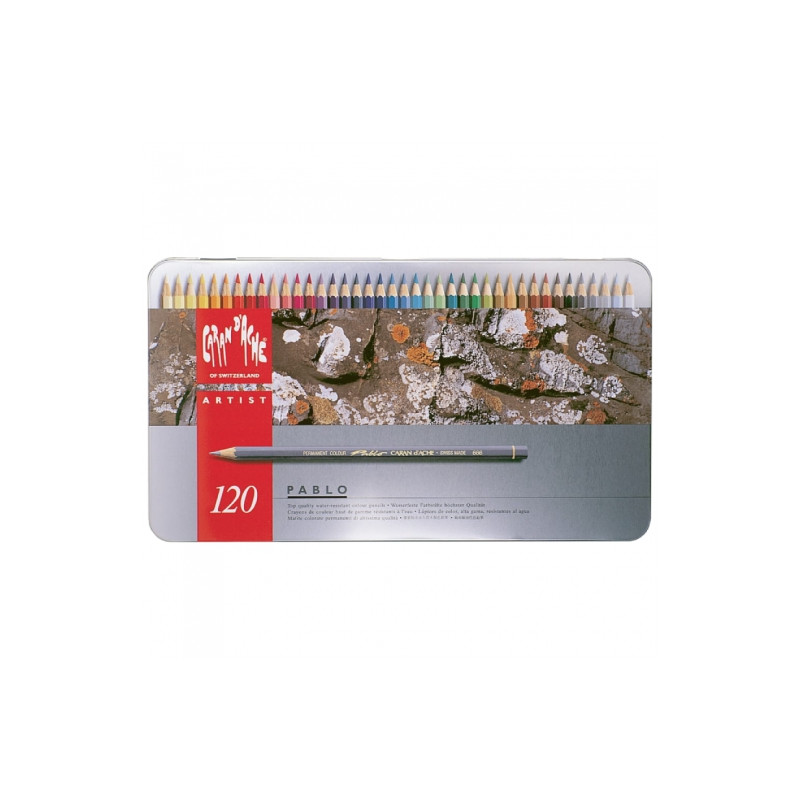 Caran d'ache pablo set of 120 colored pencils in a pack