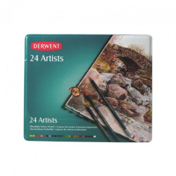 Derwent artist zestaw 24 artystycznych kredek - sklep plastyczny - sza