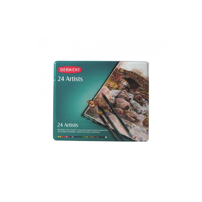 Derwent set of art crayons 24 colors
