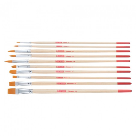 Talens artcreation set of 10 polyester brushes