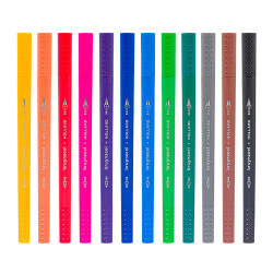 Bruynzeel fineliners brush pen set of 12 pieces