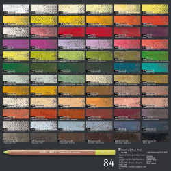 Caran d'Ache dry pastels in a crayon of 40 colors
