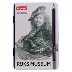 Bruynzeel museum rembrandt autoportret zestaw 12 ołówków - sklep plast