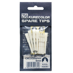 Kurecolor tip set 10pcs calligraphy 6mm - szal art - sklep plastyczny