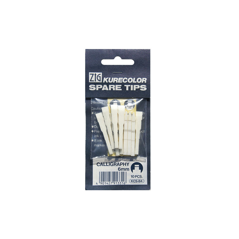 Kurecolor tip set 10pcs calligraphy 6mm - szal art - sklep plastyczny