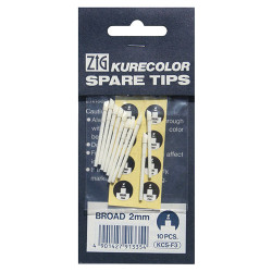 Kurecolor zestaw końcówek 10szt broad 2mm - sklep plastyczny - szał dl