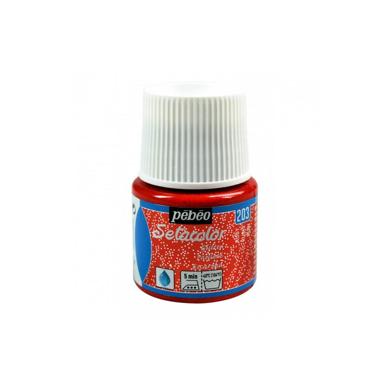 Pebeo Setacolor Glitter fabric paint 45ml - szal art - sklep plastyczn