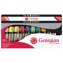 Daler Rowney Georgian zestaw farb olejnych 10x38ml - sklep plastyczny
