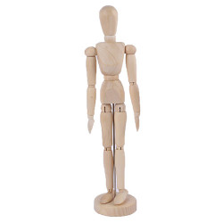 Wooden mannequin (woman) - height 30 cm - art store - craze