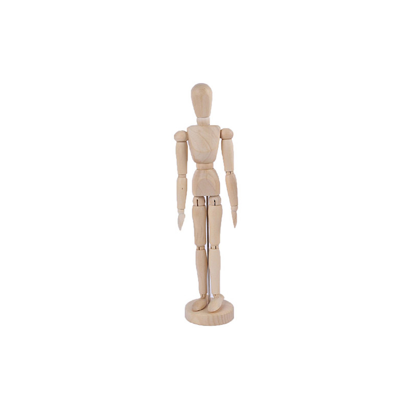 Wooden mannequin (woman) - height 30 cm - art store - craze